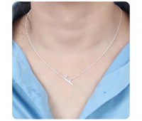 Letter F Silver Necklace SPE-5520